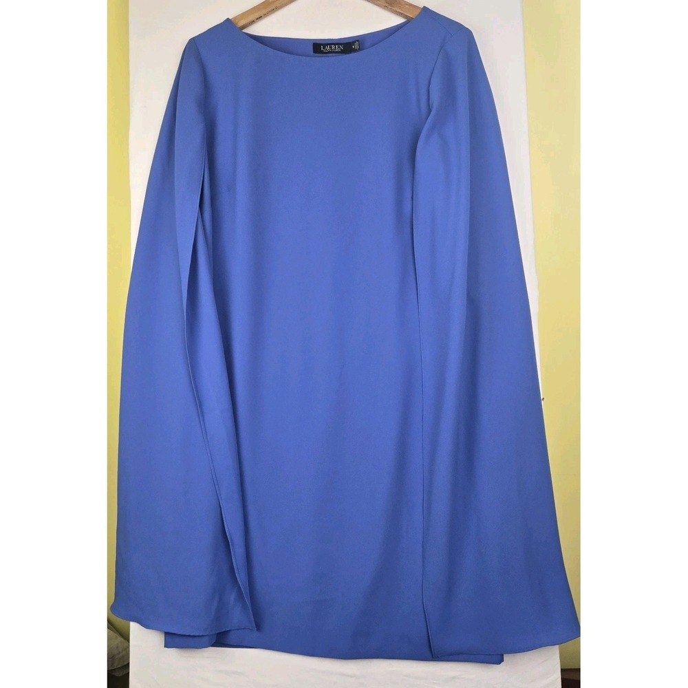 Lauren Ralph Lauren Size 16 Cape Sheath Mini Dress Cocktail Party Classic
